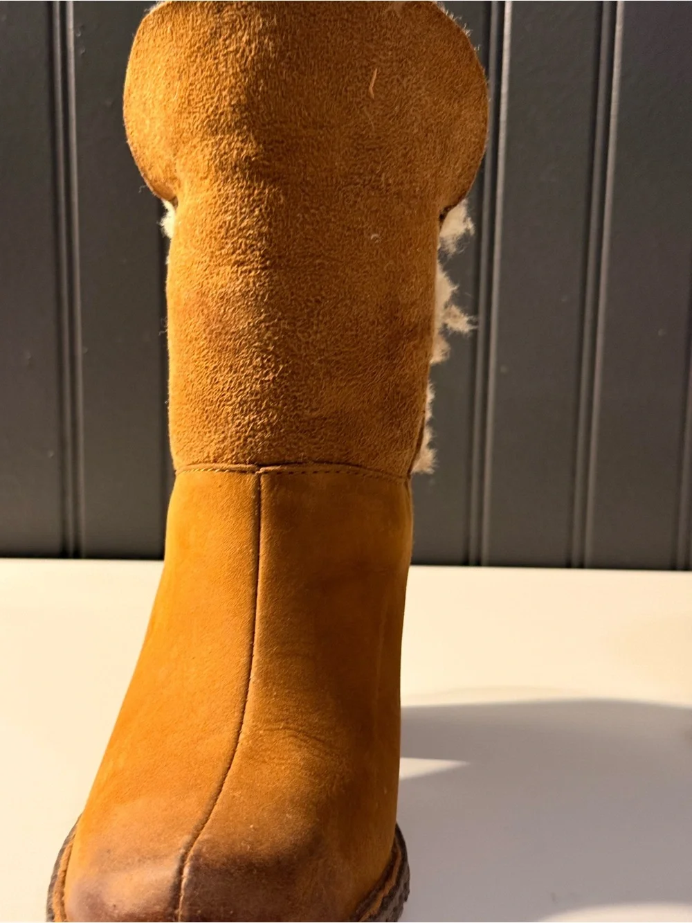 Born Women Boots 6.5 Suede Leather Winter